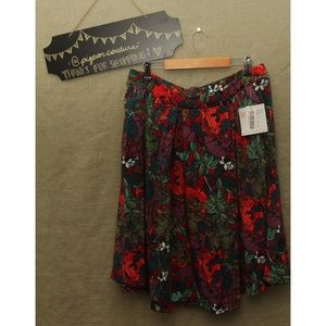 2XL Lularoe Madison Skirt Floral Print Brand New